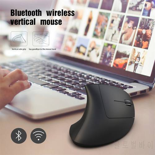 HXSJ T29 Wireless Bluetooth 3.0 Mouse Ergonomic Design Vertical 2400DPI Mice Mouse Desktop Pc Gamer Laptop Silent Keys Accessori