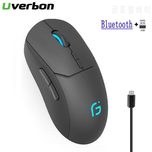 Silent Mouse Wireless Bluetooth 5.0 Mouse Wireless 2.4GHz 1600DP USB Optical Mouse For Video Game Laptop And PC
