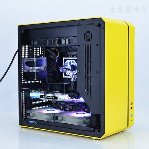 Mechanic Master C34-Vision ATX Version MATX/ATX/EATX Motherboard&ATX Power＆162mm Tower Computer Case With Tempered Glass