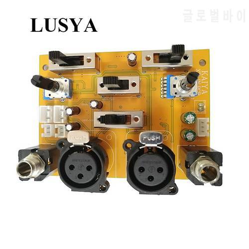 Lusya Full-Range Dual-Channel Balanced Input Stereo Gain BTL Bridged HIFI Preamp Audio Input T0570