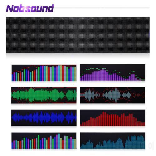 Nobsound Dual MIC/LINE Input Stereo Music Spectrum Sound Level Meter Dot Matrix High-precision Audio Analyzer