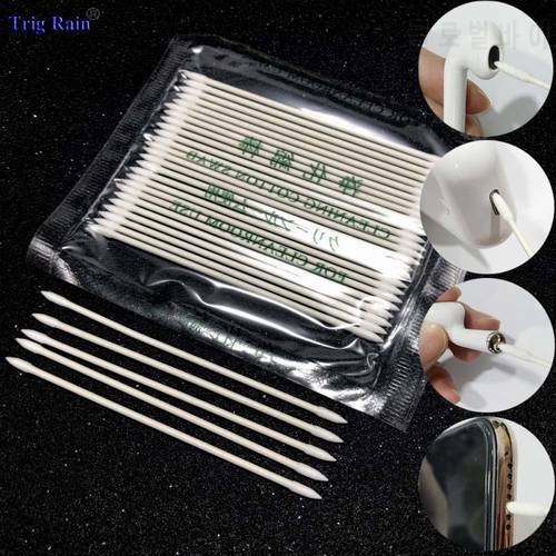Cleaning Cotton Swab For Airpods Wireless Bluetooth Pointed Clean Tools For Earphones Phone Charge Earpiece Cleanroom Use 25pcs
