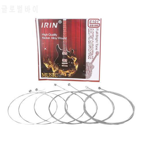 6pcs/set E101 Electric Guitar Strings Steel Core Nickel Alloy Wound (.010-.046)