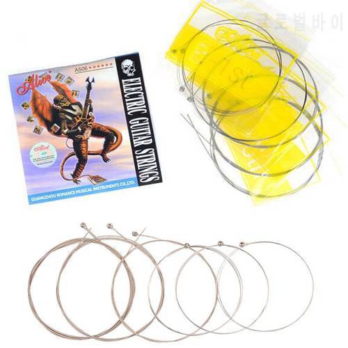 6Pcs/Set Strings A506 Electric Guitar Strings Plated Steel Core Nickel Alloy Wound A506XL A506SL A506L Guitar String