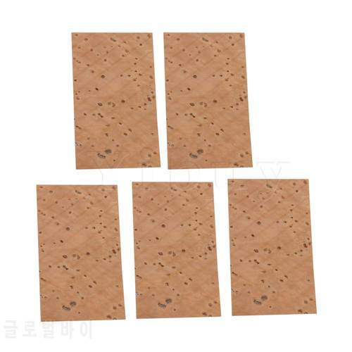Yibuy 5pieces 45x25mm Neck Cork Sheet for Flute Clarinet Sax Parts Accessories