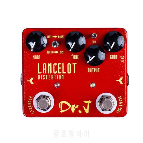 D59 LANCELOT Distortion Guitar Effect Pedal Dr.J Series True Bypass Electric Guitar Pedal for Classic Amplifier Guitar Parts