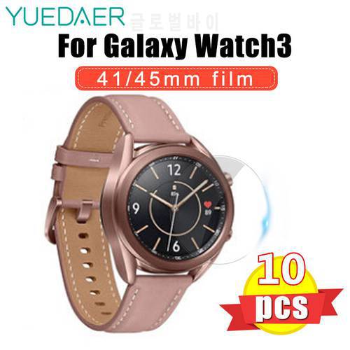 YUEDAER Protective film for samsung galaxy watch 3 45mm 9H Tempered Glass cover Screen HD Protector films for galaxy watch3 41mm