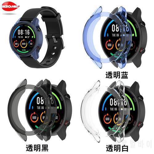 Ultra-Slim Soft TPU Watch Case Skin Protective Cover for Xiaomi Mi Watch Color Sports Version for Xiaomi Watch Smart Accessories