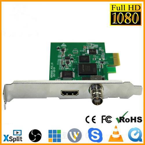 Full HD 1080P HDMI SDI Capture Card PCIe Game Capture PCI-E HD Video Audio Grabber HDMI /SDI To PCI PCIe For Windows, Linux