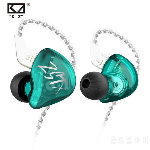 KZ ZST X 1BA+1DD Hybrid Drivers Headset HIFI Bass Earbuds In-Ear Monitor Noise Cancelling Sport Earphones 2PIN Cable KZ ZSTX EDX
