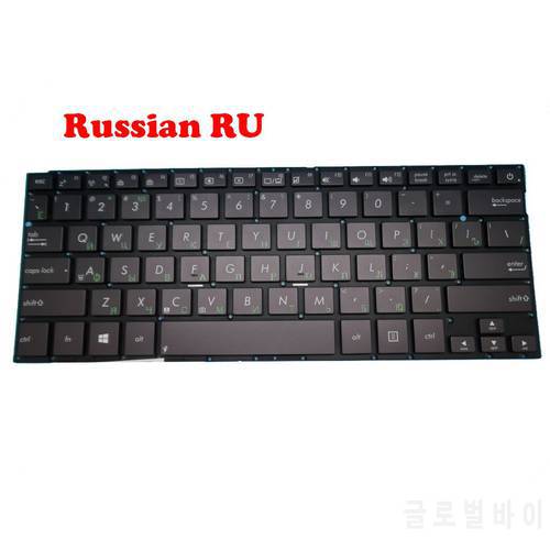 Laptop Keyboard For ASUS UX42 UX42A UX42LA UX42LN UX42VD UX42VS Brown Russian RU 0KN0-NE1RU13 0KNB0-3622RU00 9Z.N8JBU.20R