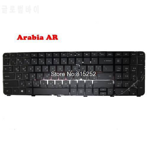 Laptop Keyboard For HP For ENVY DV7-7200 Saudi Arabia AR Black Frame With Backlight NSK-CJBBW 697459-171 698782-171 699962-171