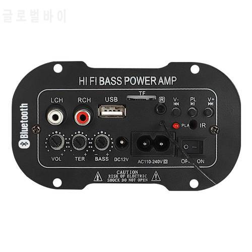 220V Car Bluetooth Hi-Fi Bass Power AMP Car Radios Player Mini Car Amplifier Radio Digital Amplifier USB TF Remote Control
