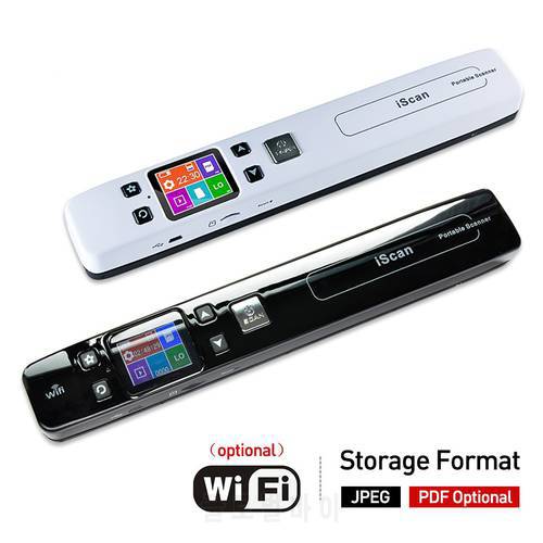Iscan Document & Images Scanner A4 Size JPG/PDF Formate Wifi 1050DPI High Speed Portable LCD Display for Business Receipts R30