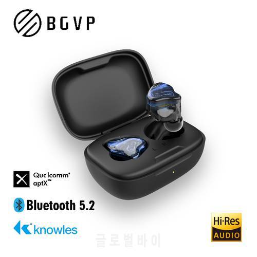 BGVP Q2S Hybrid Technology TWS 5.2 HIFI Bluetooth-compatible Headphones Sports Binaural In Ear Gaming Earphones Earbuds With Mic