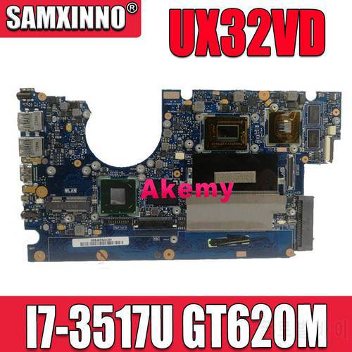 UX32VD original Notebook Mainboard GT620M GPU I5 I7 CPU 2GB RAM for ASUS UX32 UX32V UX32A UX32VD Laptop Motherboard