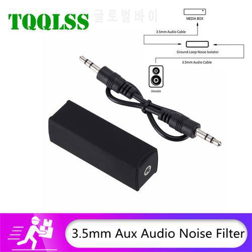 TQQLSS Speaker Line 3.5mm Aux Audio Noise Filter Ground Loop Noise Isolator Eliminate for Car Stereo Audio System Home Stereo