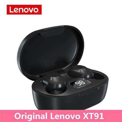 Original Lenovo XT91 TWS Wireless Bluetooth 5.0 Earphone Stereo Sport Headset Noise Reduction With Mic HIFI Earbuds headphones