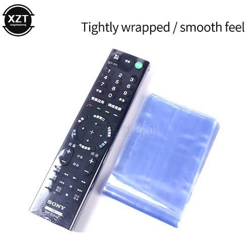 10Pcs Heat Shrink Film Clear Video TV Air Condition Remote Control Protector Cover Home Waterproof Protective Case Anti-dust Bag