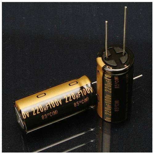 2pcs Original Nichicon audio electrolytic capacitor KZ 220UF 100V