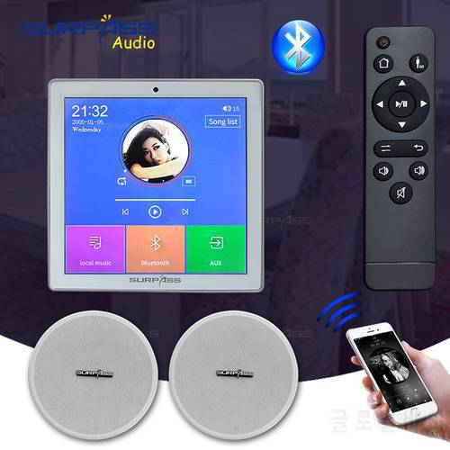 Portable Simply Installed Player Bluetooth-compatible Wall Amplifiers 4 Inch Speaker Ceiling Kit Home Background Music System
