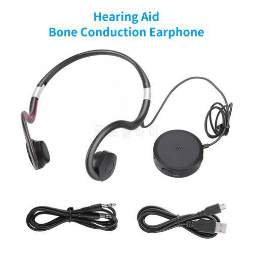 BN802 Hearing Aid headphone Bone Conduction earphone old man headset sports earphone built-in battery sound amplifier