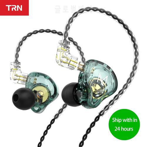 TRN MT1 HIFI In Ear Earphone DJ Monitor Earphones Earbud Dynamic Sport Noise Cancelling IEM Headset KZ EDX ED9 TRN TA1 M10 ST1
