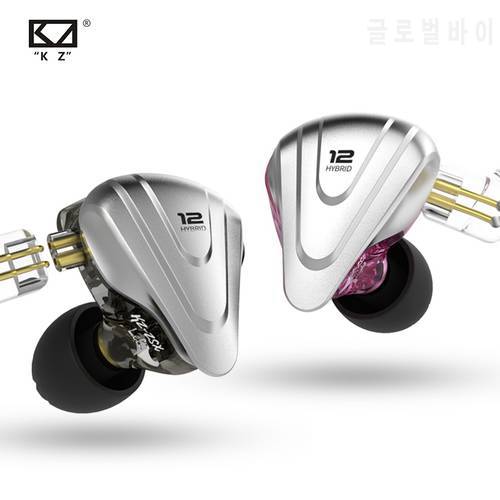 KZ ZSX 1DD+5BA Hybrid Drivers HIFI Bass Earbuds In-Ear Monitor Noise Cancelling Earphones Metal Headset KZ ZAX ZS10 PRO ASX DQ6