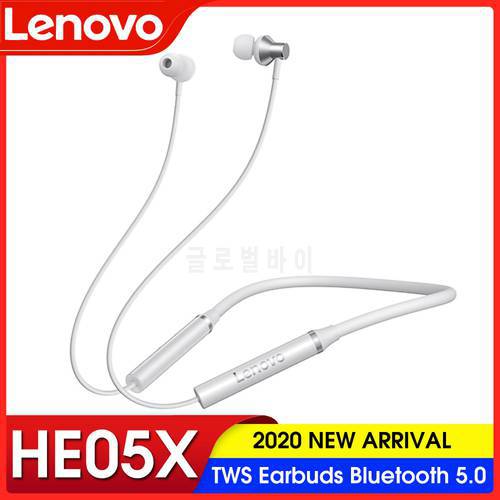 Lenovo HE05X Wireless Headphone Bluetooth 5.0 In-ear Ergonomic Earphone IPX5 Waterproof Sport Earbuds with Noise Cancelling Mic