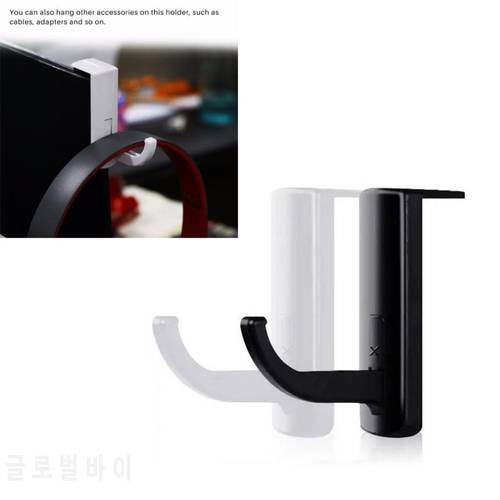 New In Stock PC Monitor Holder Stand 2 Colors Headphone Holder Hanger Wall Stand Durable Headset Hanger Headphone Accessories