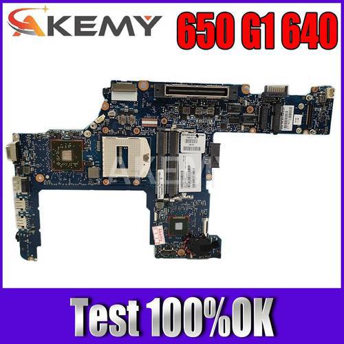 Akemy For HP ProBook 650 G1 640 Laptop Motherboard HM86 DDR3L 744022-001 744022-501 MAIN BOARD