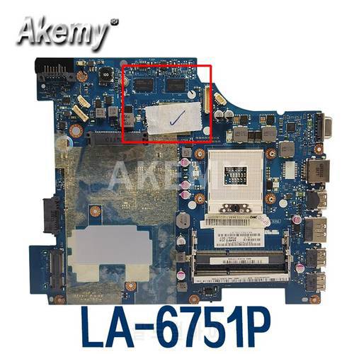 PIWG1 LA-6751P 11S10250000 For Lenovo ideapad G470 14 inch Laptop motherboard HM65 DDR3 HD6370M Video Card