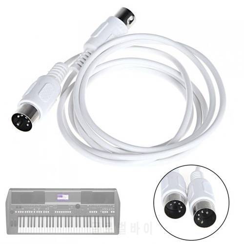 1.5m/4.9ft 3m/9.8ft MIDI Extension Cable 5 Pin Male to 5 Pin Male Electric Piano Keyboard Instrument PC Cable