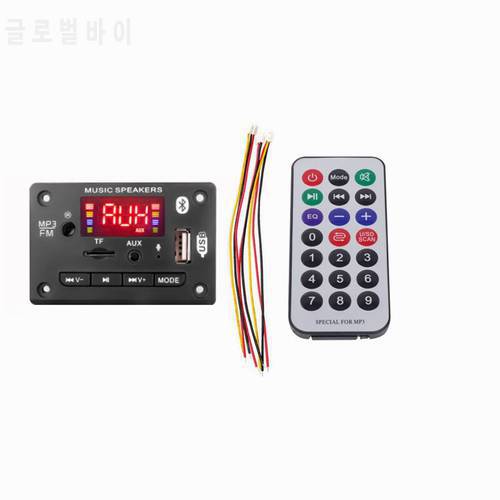 5V 12V MP3 Decoder Decoding Board Module Bluetooth 5.0 Car USB MP3 Player WMA WAV TF Card Slot / USB / FM Remote Board Module