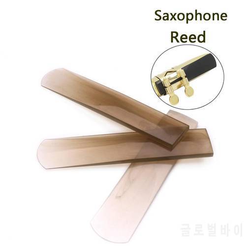 1PC Professional Transparent Resin Reeds for Alto Saxophone Strength Clarinet Sax Reeds Woodwind Instruments Part Accessories