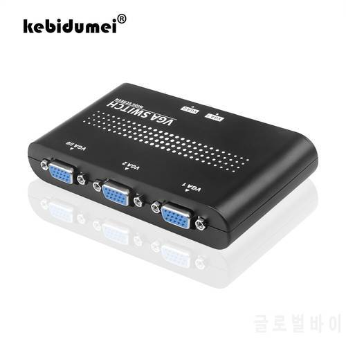 kebidumei arc 2 in 1 out vga video two-way switcher VGA/SVGA manual sharing selector switch box LCD PC wholesale