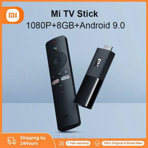 Global Version Xiaomi Mi TV Stick 1GB RAM 8GB ROM Android TV 9.0 Smart 1080P Google Assistant Bluetooth 4.2 Mini TV Dongle Wifi