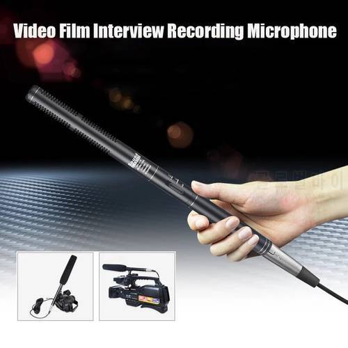 G18 Video Interview Microphone Handhold Microphone with Shock Mount Windscreen Case for Canon Nikon Sony DSLR Camera Camcorder