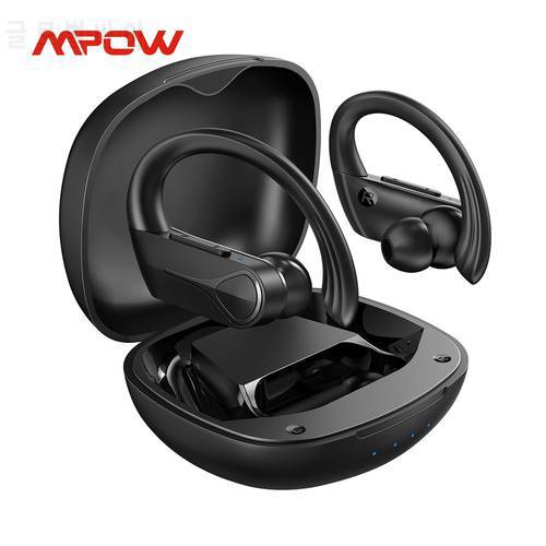 Mpow Flame Solo Wireless Earbuds Sports Bluetooth Earphones Ear Hook design with Mic 28Hrs Playtime IPX7 Waterproof for Running
