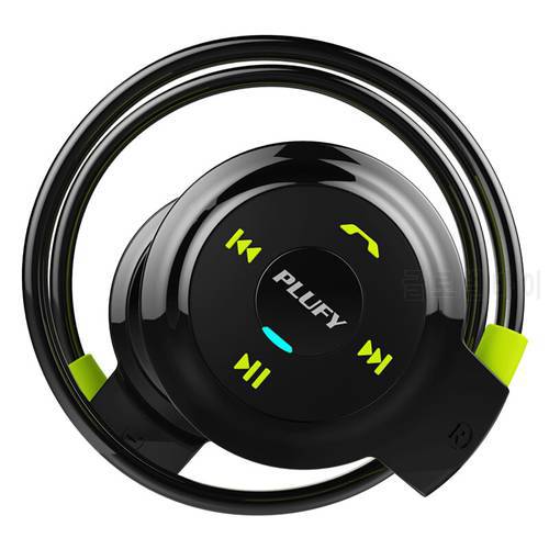 PLUFY Wireless Bluetooth 5.0 Sport Headphones Mp3 Player Neckband Stereo Headset Support TF Card With Radio