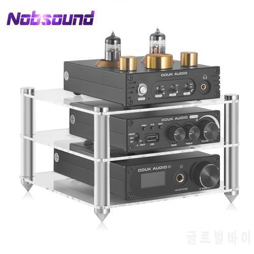 Nobsound Multi-layer Acrylic Rack Mount Stand for HiFi Desktop Audio Amplifier/Preamp/DAC