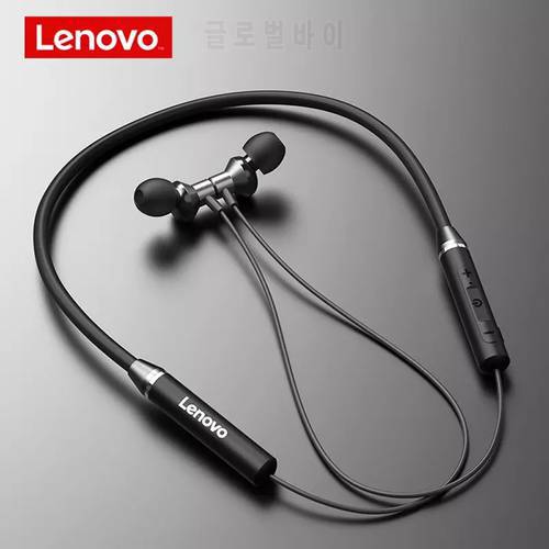 Original Lenovo HE05 Wireless Bluetooth Headphones Sport Earphones Magnetic Headset