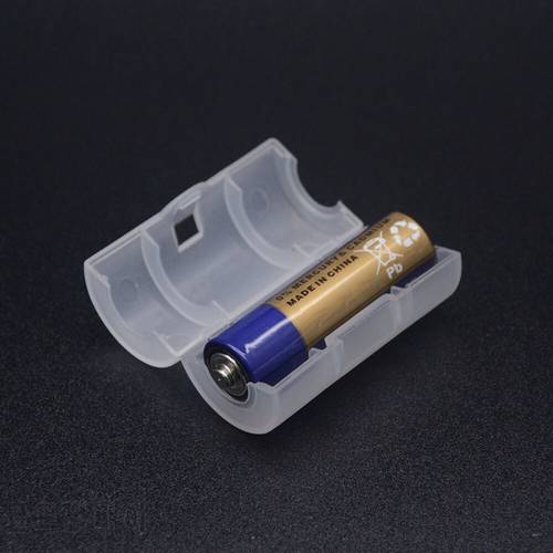 Plastic AA to C Battery Adaptor Holder Case Converter Switcher LR06 AA to C LR14 Size Battery Storage Box