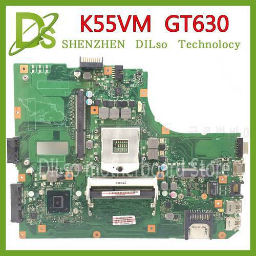KEFU K55VM Motherboard For ASUS K55VM K55V K55 K55VJ Laptop Motherboard K55VM GT630 2GB REV 2.2 Test
