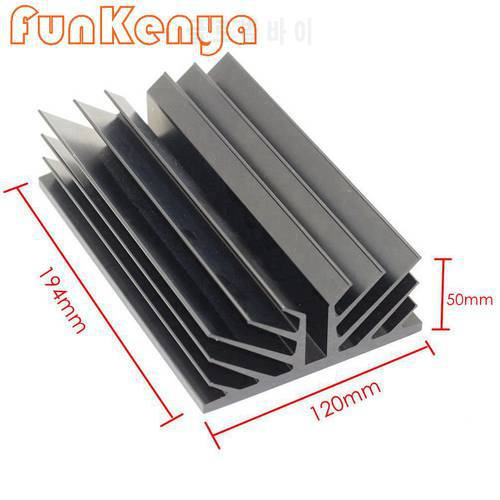 Home Audio Kits Anodized Aluminum Heat Sink For Pass Class A Power Amplifier Chassis DIY Industry Radiator W120 H50 D194mm