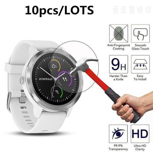 10pcs Tempered Glass Protective Film For Garmin Vivoactive 3 Smart Watch Toughened Screen Protector For Garmin Vivoactive3