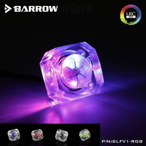 Barrow Flow Indicator 5V 3Pin Lighting System Multiple Blade Colors PC Water Cooling System SLFV1-RGB