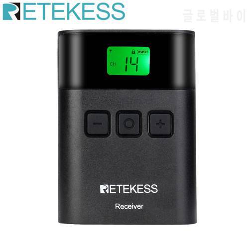 Retekess TT122 Tour Guide System Wireless Receiver For Church Translation Traveling Museum Business Meeting Training Excursion