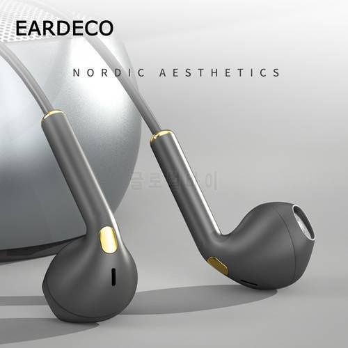 EARDECO Wired Mobile Headphones Bass In Ear Headphone with Mic Music Earphone Earbuds Stereo Sport Earphones Headset for Phone