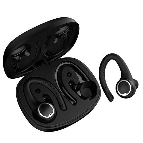 Sports Waterproof Bluetooth Wireless Headphones with Mic Bluetooth Earphones HIFI Stereo Noise Cancelling Earbuds Touch Control